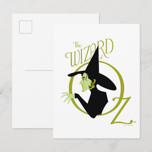 Wied Witch™ The Wizard of Oz™ Logo Briefkaart (Voorkant / Achterkant)