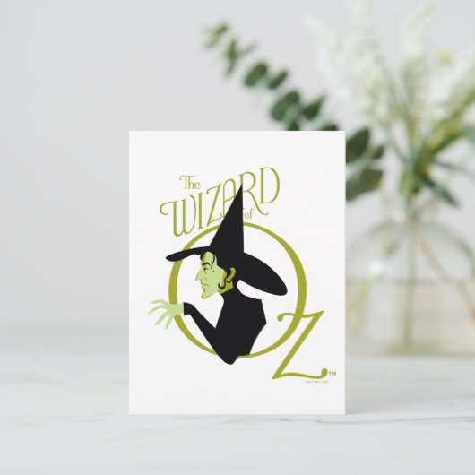 Wied Witch™ The Wizard of Oz™ Logo Briefkaart (Staand voorkant)