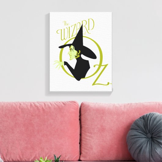 Wied Witch™ The Wizard of Oz™ Logo Canvas Afdruk (Insitu (Woonkamer))