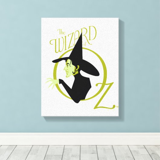 Wied Witch™ The Wizard of Oz™ Logo Canvas Afdruk (Insitu (Houten vloer))