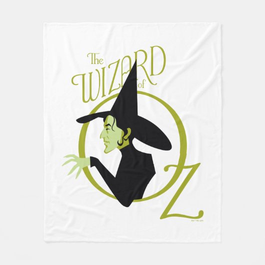 Wied Witch™ The Wizard of Oz™ Logo Fleece Deken (Voorkant)