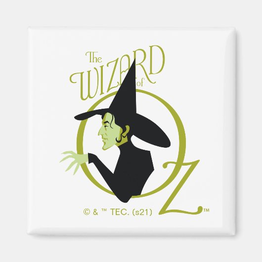 Wied Witch™ The Wizard of Oz™ Logo Magneet (Voorkant)