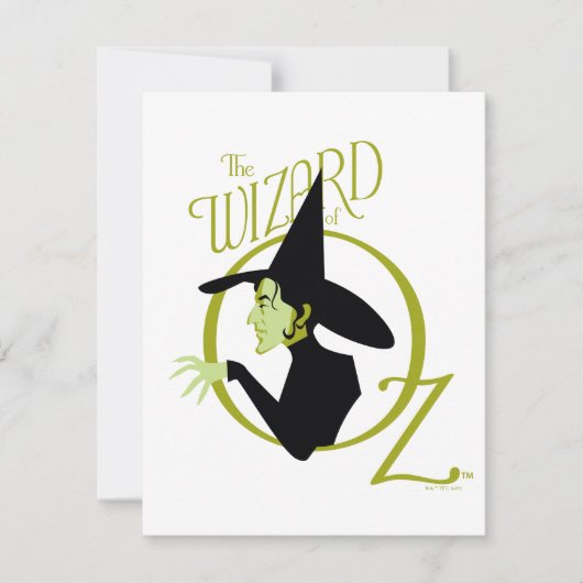 Wied Witch™ The Wizard of Oz™ Logo Notitiekaartje (Voorkant)