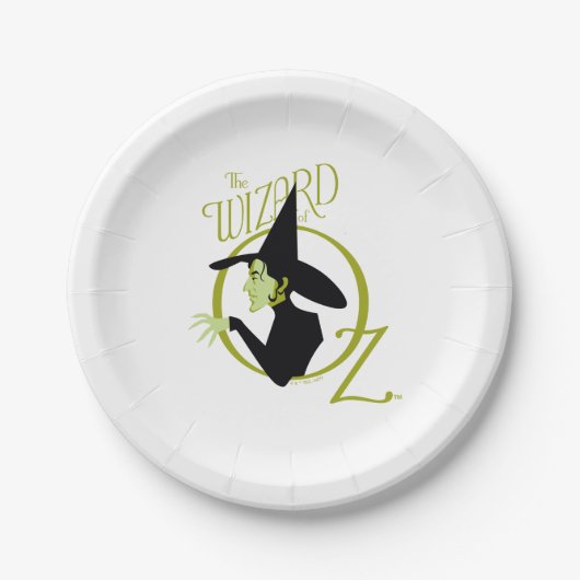 Wied Witch™ The Wizard of Oz™ Logo Papieren Bordje (Voorkant)