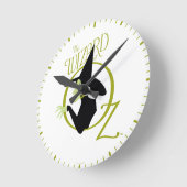 Wied Witch™ The Wizard of Oz™ Logo Ronde Klok (Hoek)