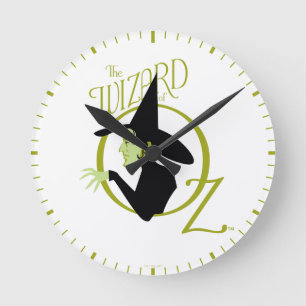 Wied Witch™ The Wizard of Oz™ Logo Ronde Klok