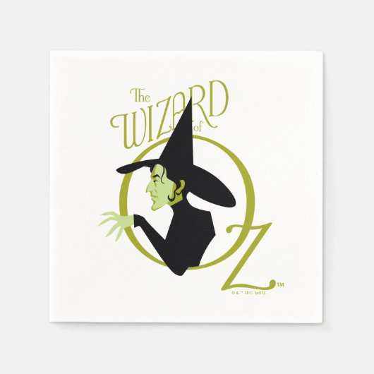 Wied Witch™ The Wizard of Oz™ Logo Servet (Voorkant)