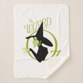 Wied Witch™ The Wizard of Oz™ Logo Sherpa Deken (Voorkant)