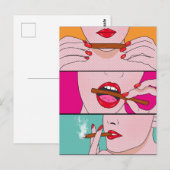 wieddame briefkaart (Voorkant / Achterkant)