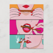 wieddame briefkaart (Voorkant)