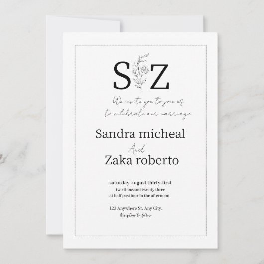 wieduitnodiging kaart (Voorkant)