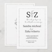 wieduitnodiging kaart (Voorkant / Achterkant)