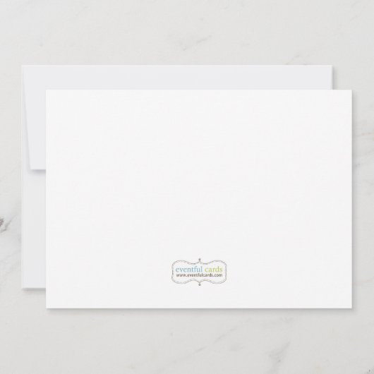 Wieg Baby shower Uitnodiging (Achterkant)