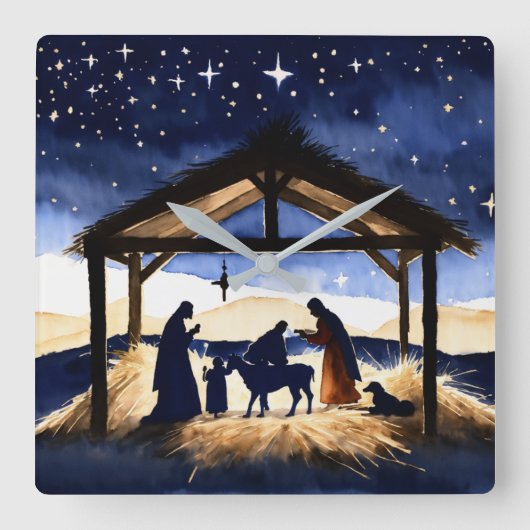 Wieg design wandklok (Voorkant)