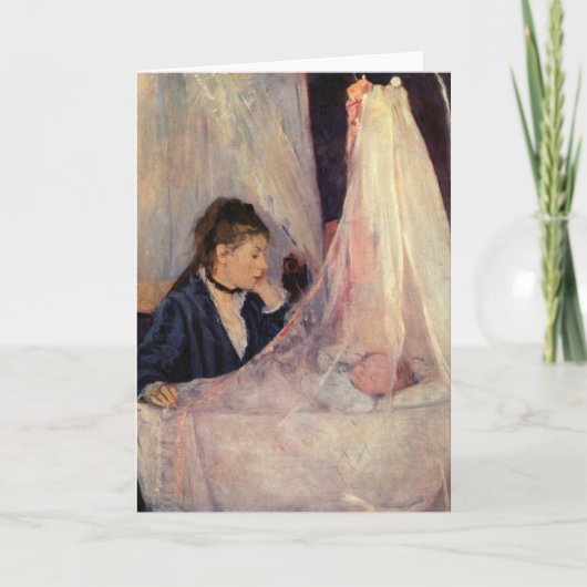 Wieg door Berthe Morisot Kaart (Voorkant)