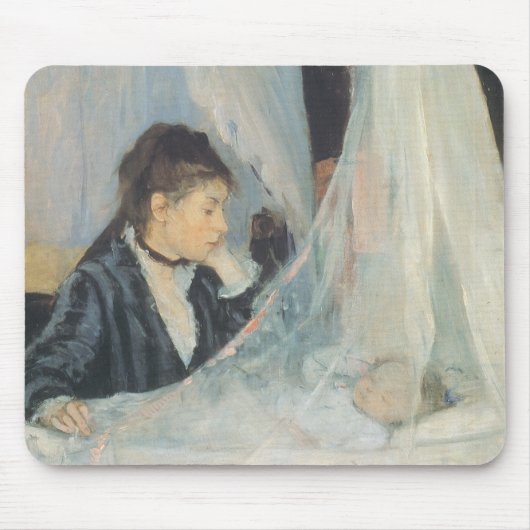 Wieg door Berthe Morisot, Vintage Impressionisme Muismat (Voorkant)
