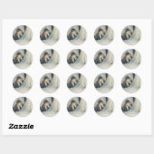 Wieg door Berthe Morisot, Vintage Impressionisme Ronde Sticker (Vel)
