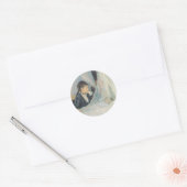 Wieg door Berthe Morisot, Vintage Impressionisme Ronde Sticker (Envelop)