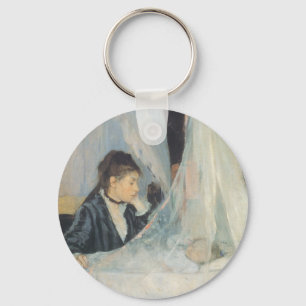 Wieg door Berthe Morisot, Vintage Impressionisme Sleutelhanger