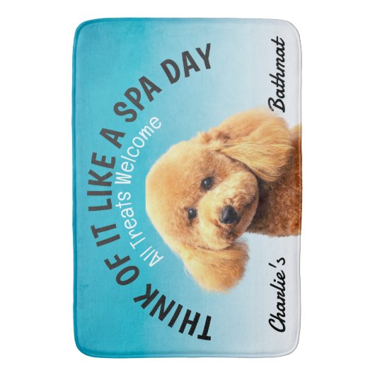 Wieg Gepersonaliseerd Hondenliefhebber Bath Mat (Voorkant Verticaal)