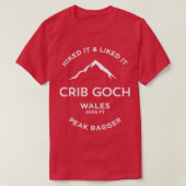 Wieg Goch Wales Hiking T-shirt (Design voorkant)