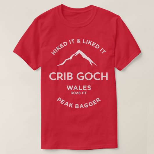 Wieg Goch Wales Hiking T-shirt (Design voorkant)