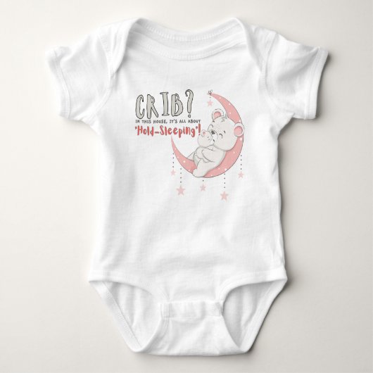 Wieg? In dit huis draait het allemaal om 'Hold-Sle Romper (Voorkant)