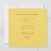 Wieg in kleurrijke baby shower uitnodiging (Achterkant)