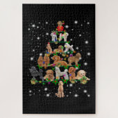 Wieg kerstboom met vlieglicht legpuzzel (Verticaal)