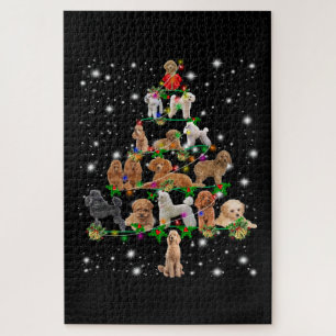 Wieg kerstboom met vlieglicht legpuzzel