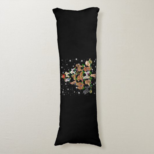 Wieg kerstboom met vlieglicht lichaamskussen (Voorkant Verticaal)