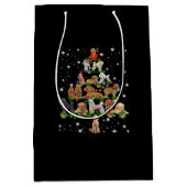 Wieg kerstboom met vlieglicht medium cadeauzakje (Voorkant)