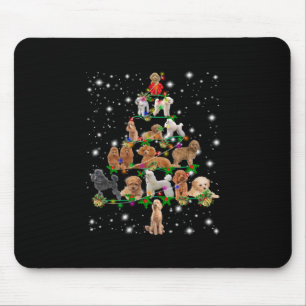 Wieg kerstboom met vlieglicht muismat