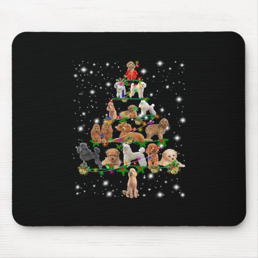 Wieg kerstboom met vlieglicht muismat (Voorkant)