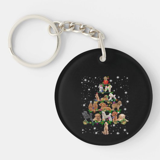 Wieg kerstboom met vlieglicht sleutelhanger (Voorkant)