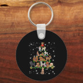 Wieg kerstboom met vlieglicht sleutelhanger (Voorkant)