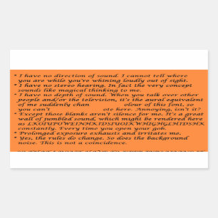 Wieg met één zijkant rechthoekige sticker