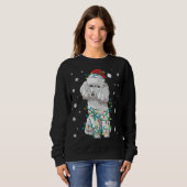 Wieg met kerstlampje trui (Voorkant volledig)