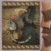 Wieg met Pedro Iguana 0768 Fleece Deken