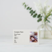 Wieg Met Quilt Visitekaartje (Staand voorkant)