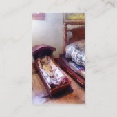 Wieg Met Quilt Visitekaartje (Achterkant)