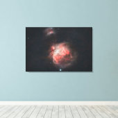 Wieg van sterren: Stralend hart van de Orionnevel Canvas Afdruk (Insitu (Houten vloer))