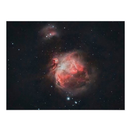 Wieg van sterren: Stralend hart van de Orionnevel Perfect Poster (Voorkant)