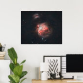 Wieg van sterren: Stralend hart van de Orionnevel Poster (Thuiskantoor)