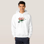 Wieg vol met bloemen Mannen hoodie (Voorkant volledig)