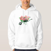 Wieg vol met bloemen Mannen hoodie (Voorkant)