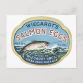 Wiegardt's zalmeieren Vintage Ad Briefkaart (Voorkant)