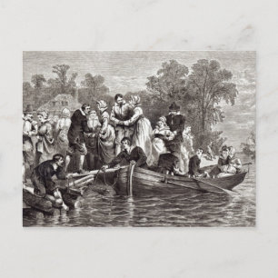 Wiegen voor de kolonisten in Jamestown Briefkaart