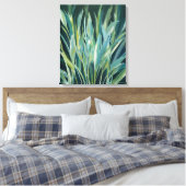 Wiegende bladeren canvas afdruk (Insitu (Slaapkamer))