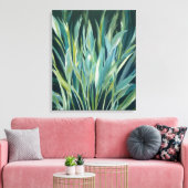 Wiegende bladeren canvas afdruk (Insitu (Woonkamer))